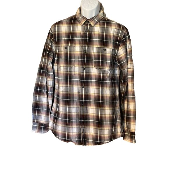 Urban Pipeline Mens Medium Plaid Long Sleeve 100% Cotton Ultimate Shirt - Picture 1 of 10
